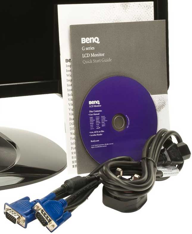 диск, шнуры и кабели Benq G2320HDBL