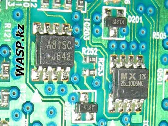 A81SC и MX 25L1005MC прошиваемая память в Samsung 940BF