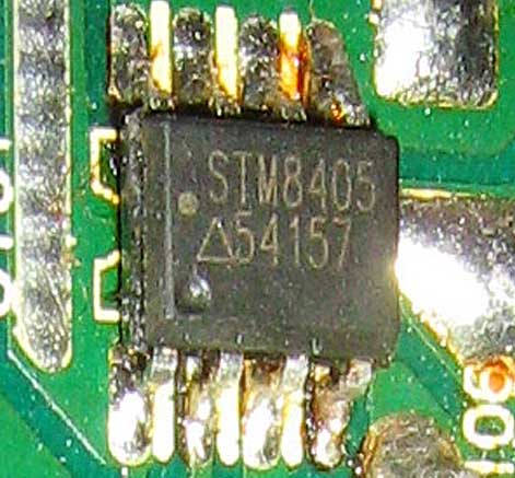 сборки STM8405 в инверторе монитора TFT
