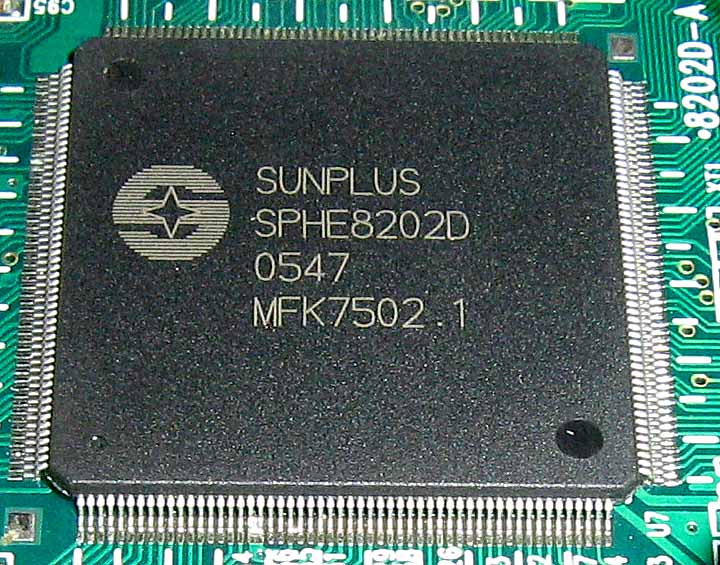 Sunplus SPHE8202D MFK7502.1 микропроцессор
