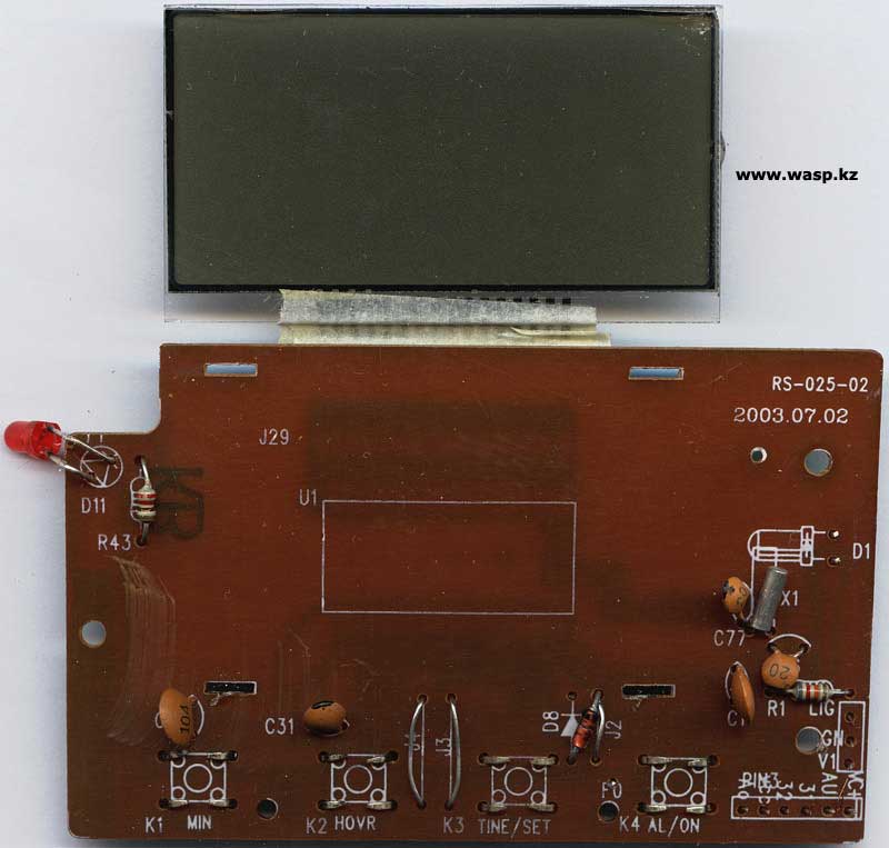 ECB RS-025 жидкокристаллический экран индикации