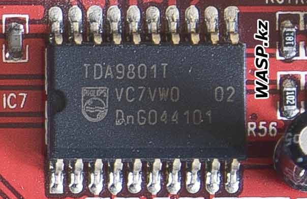 TDA9801T демодулятор в тюнере GADMEI PT307V2