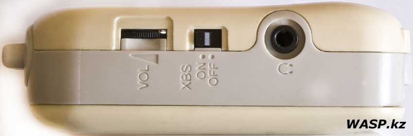 XBS переключатель функции X-BASS на Panasonic RQ-CW05