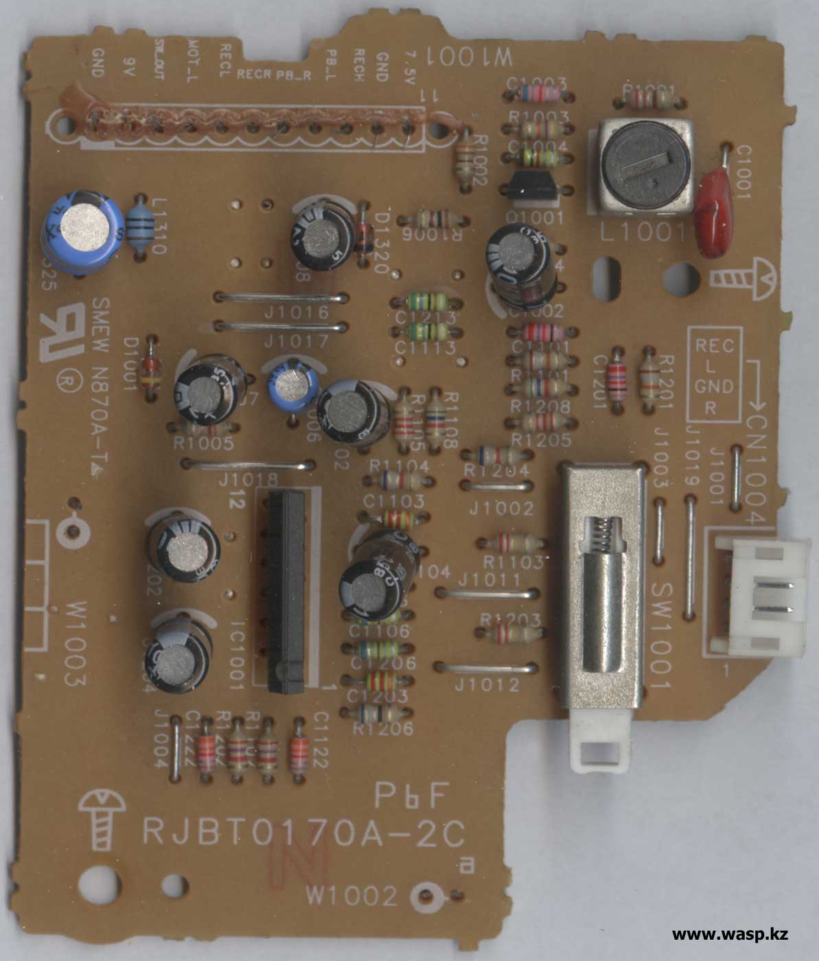 схема платы RJBT0170A-2C в Panasonic RX-D29