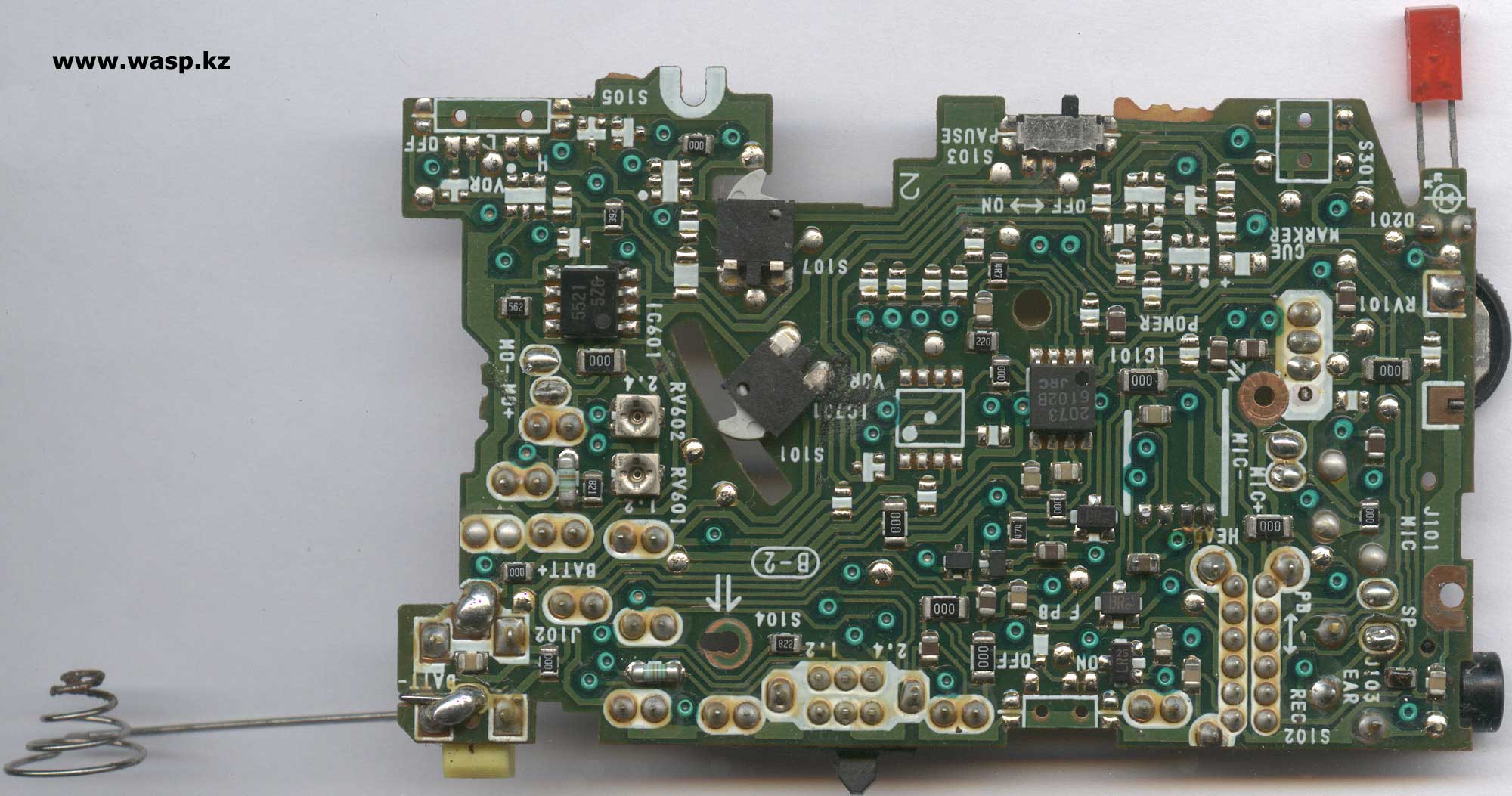 схема диктофона Sony M-425 B-2 микросхемы 2073 6102B JRC и 5521 5ZG