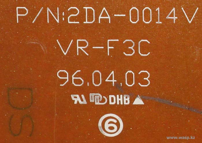 P/N: 2DA-0014V маркировка платы Daewoo VR-F3C