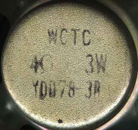 WCTC YDD78-3B маркировка на динамике