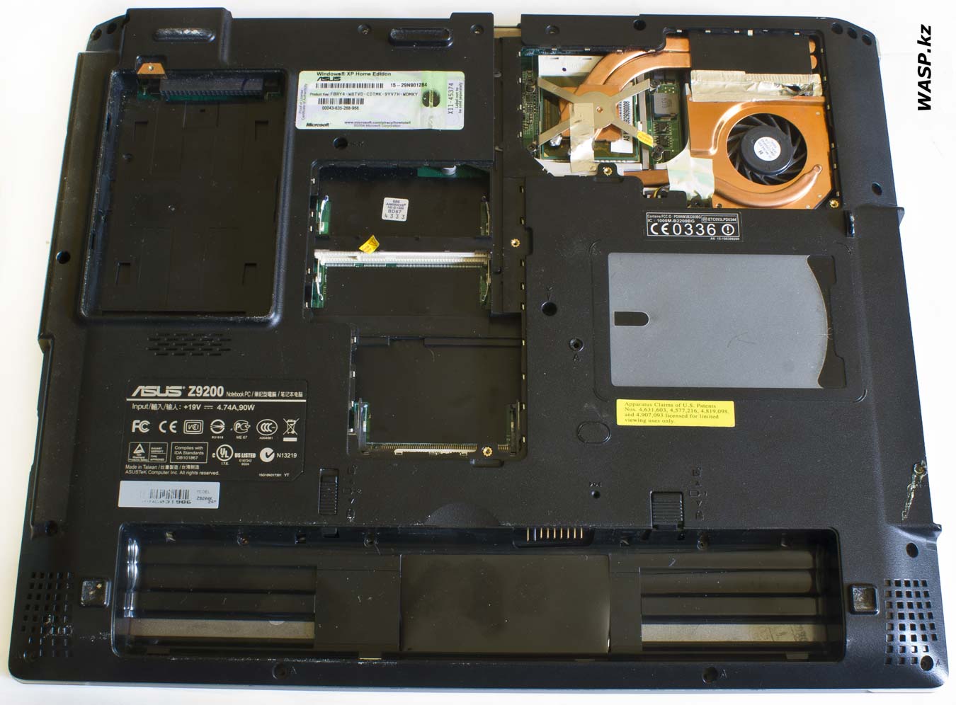 Asus Z9200 или Z92K этапы разборки ноутбука