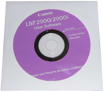 drivers LBP2900/2900i Canon принтер диск с драйверами