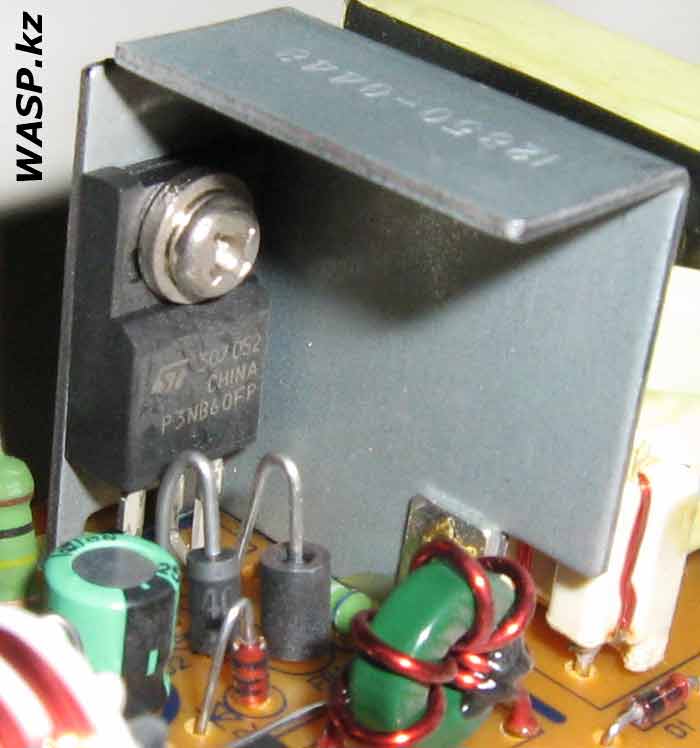 P3NB60FP транзистор в БП HP Deskjet 3820