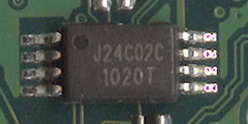 чип SPD - J24C02AC 1020T