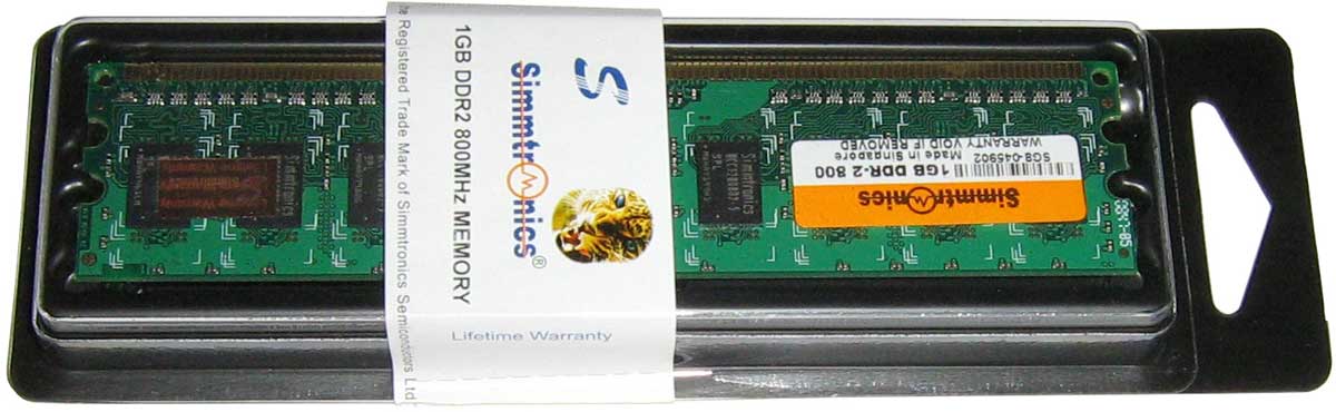 Simmtronics DDR2, 800 MHz оперативная память