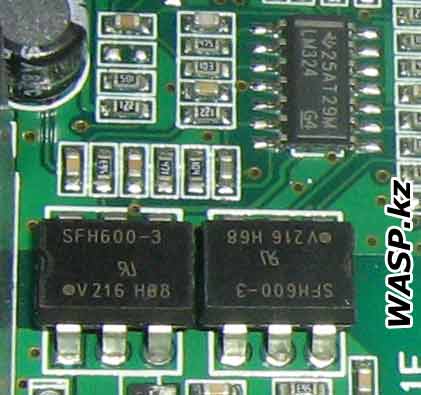 SFH600-3 оптроны и LM324 операционный усилитель