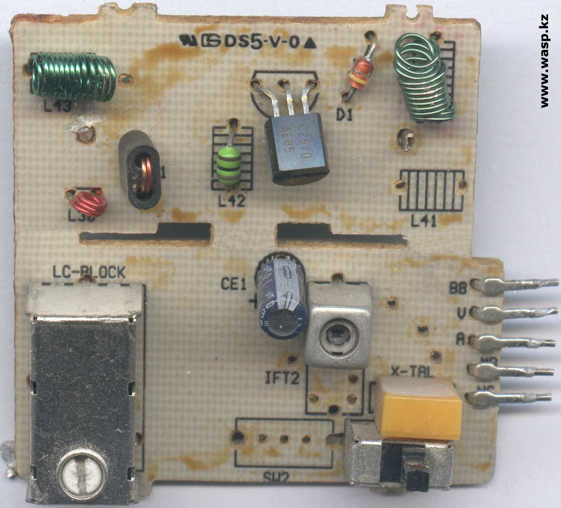 схема ВЧ-модулятора DS5-V-0 из ресивера НТВ-Плюс
