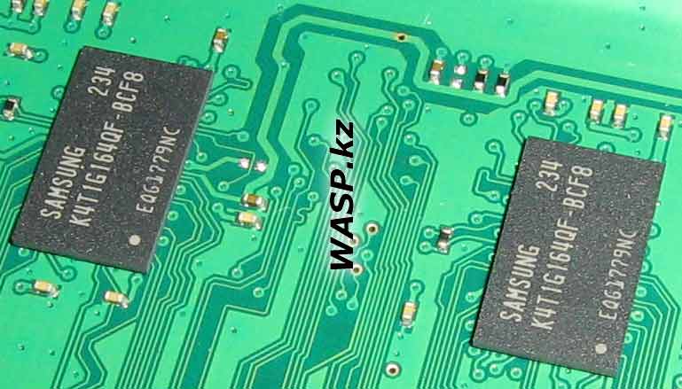 Sagemcom DSI87-1 HD память Samsung K4T1G164QF-BCF8