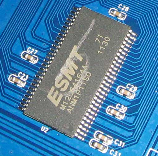 SVEC A8 память ESMT M12L64164A-7T