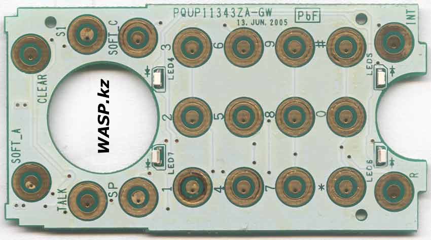 Panasonic KX-TCA181RU матрица кнопок