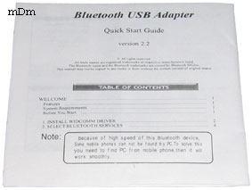 плакат по установке Bluetooth USB Adapter
