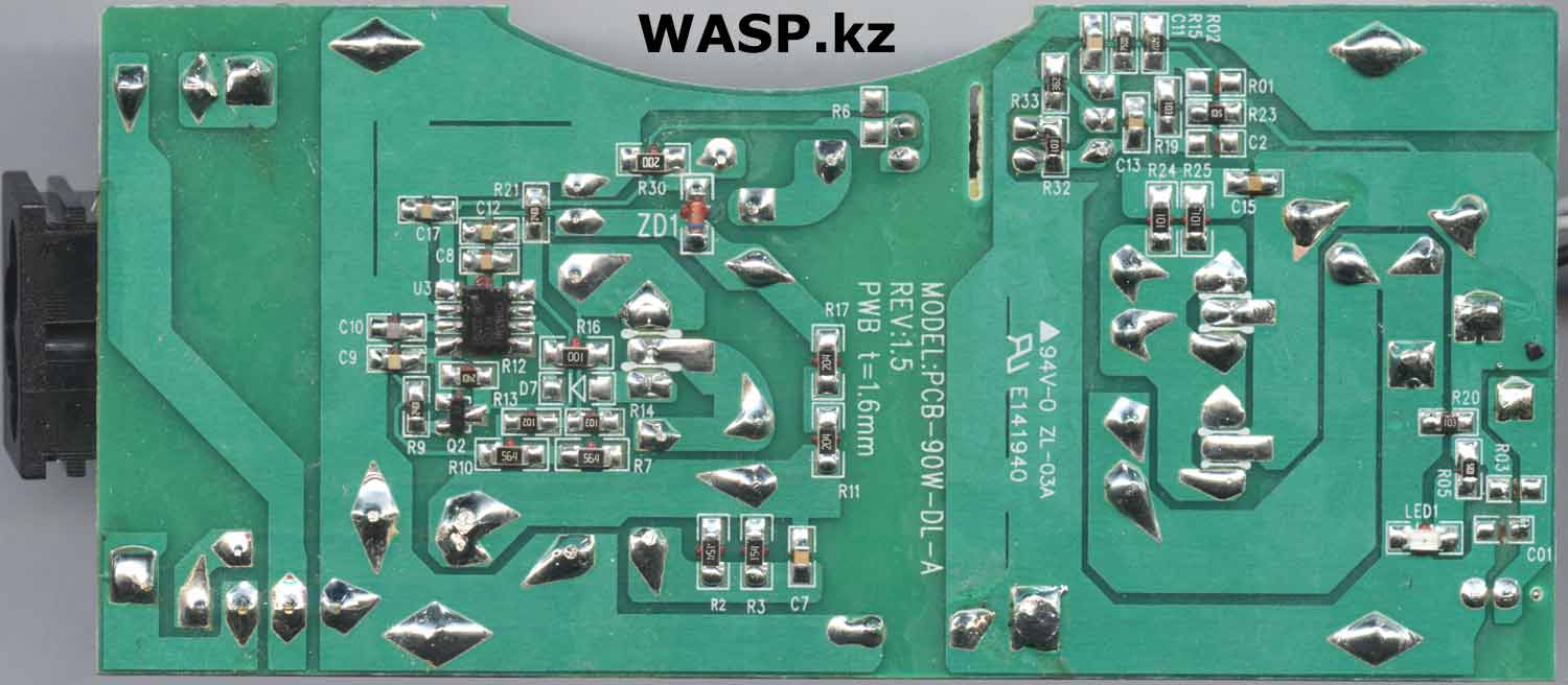 адаптер PA-1900-02D с платой PCB-90W-DL-A схема