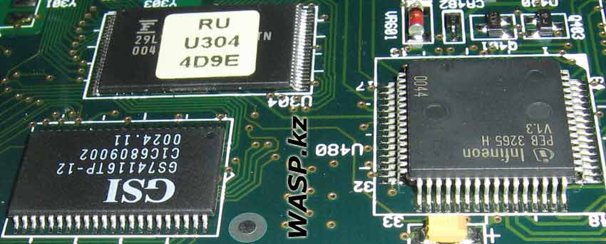 Infineon PEB 3265 H V1.3 двухканальный кодек фильтр 64MQFP