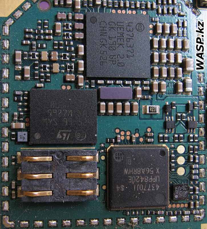 NOKIA 6101 процессор 4377011, флэш-память и прочая электроника