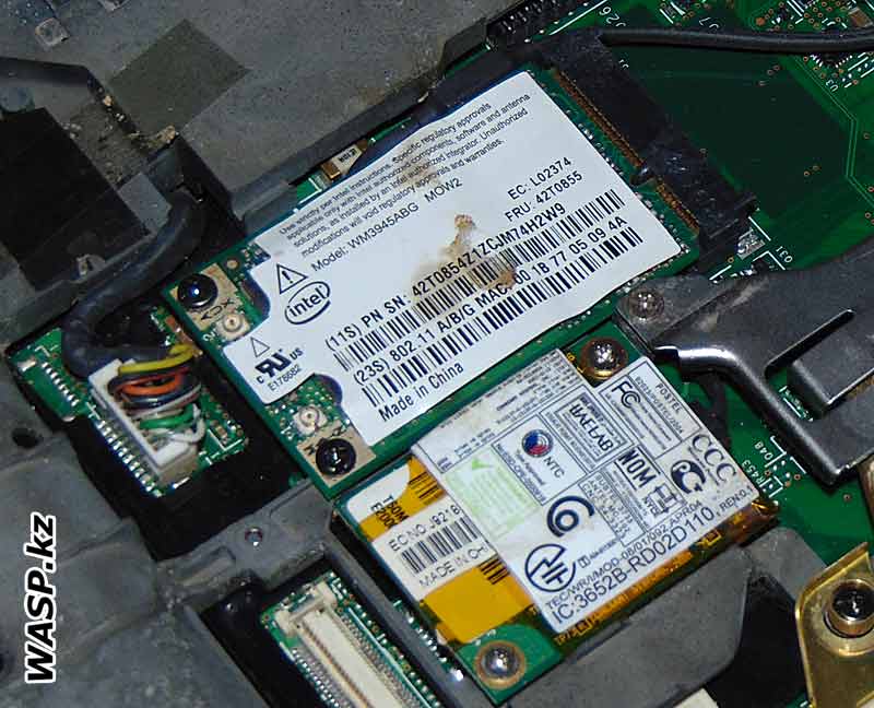 IBM Lenovo ThinkPad T60 модуль Wi-Fi и модем