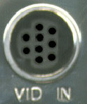 VID IN mini-DIN 9-pin