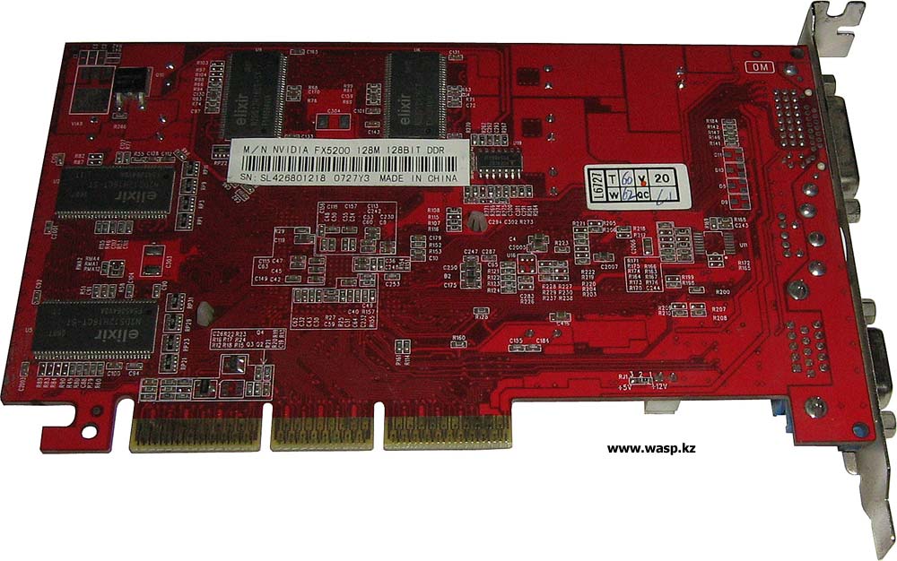 схема Colorful NVIDIA FX5200 128 MB 128 bit