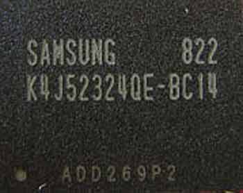 K4J52324QE-BC14 Samsung 822 память видеокарты