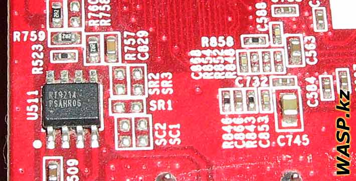 RT921A температурный регулятор на Colorful 9500GTN968H22