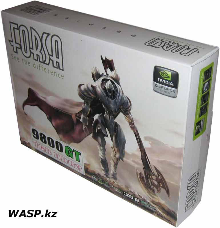Видеокарта Forsa GeForce 9800GT упаковка