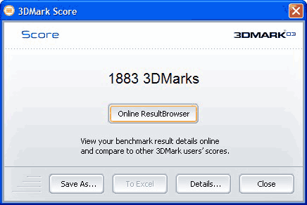 3DMark'03 тестирование GeForce 7100GS