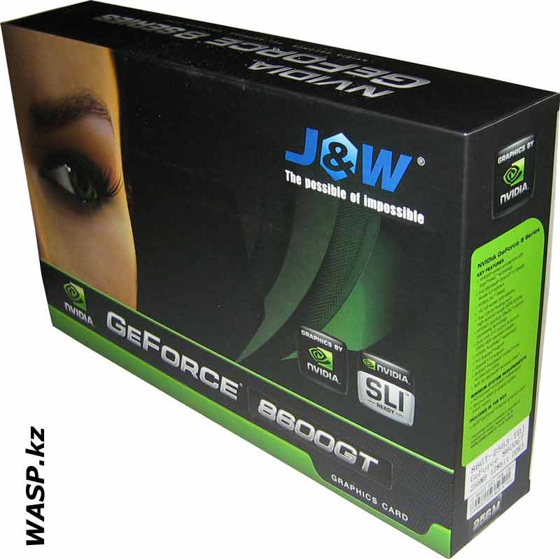 JWN86GT-2563-DVT видеокарта J&W 8600GT обзор