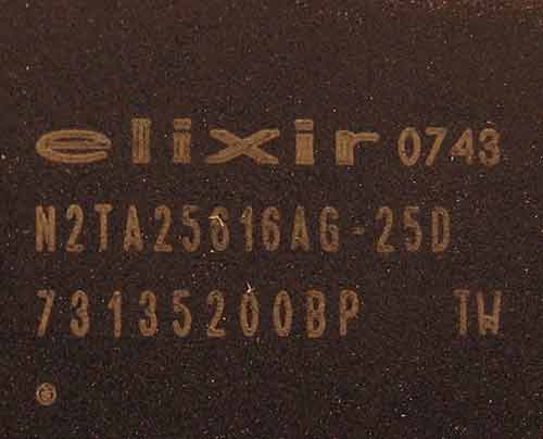 Elixir 0743 N2TA25616AG - 25D память видеокарты