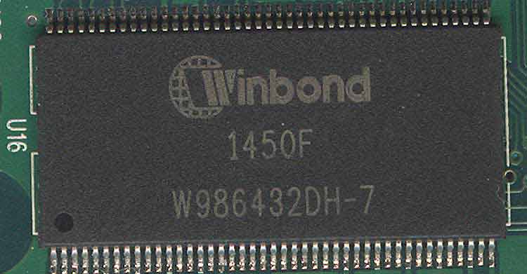 Winbond W986432DH-7 чипы памяти для видеокарты