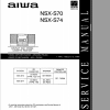 Aiwa NSX-S70 и NSX-S74 сервис-мануал