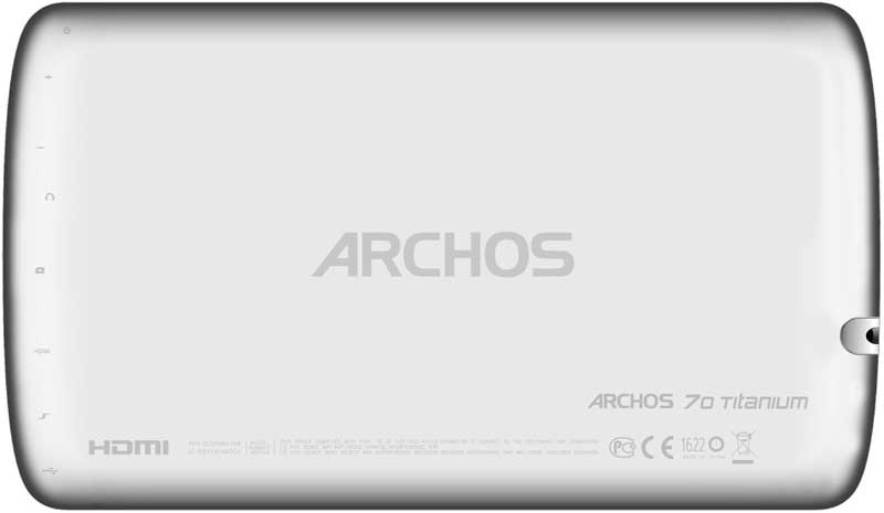 ARCHOS 70 Titanium обратная сторона планшета