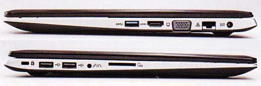 Какие разъемы есть на ноутбуке ASUS VivoBook S300CA