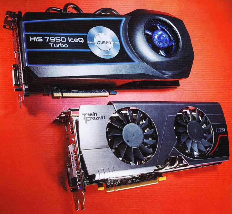 MSI R7950 Twin Frozr 3GD5 + HIS 7950 IceQ Turbo две карты в тесте