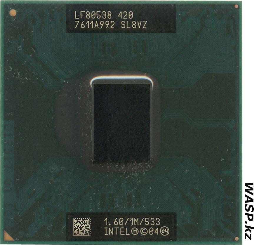 Intel Celeron M 420 1,6 ГГц обзор мобильного процессора с ядром Yonah