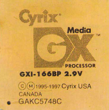 SoC ������� Cyrix GXI-166BP 2.9V ������ ��� �� ���������