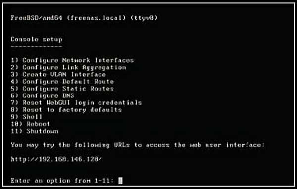 ����������� ������������ �������� ��������� FreeNAS