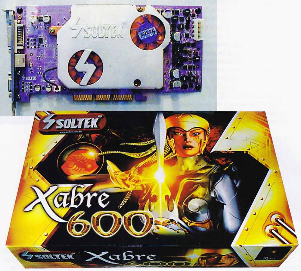 Видеокарта Soltek SIS Xabre 600 - 2002 год, антиквариат