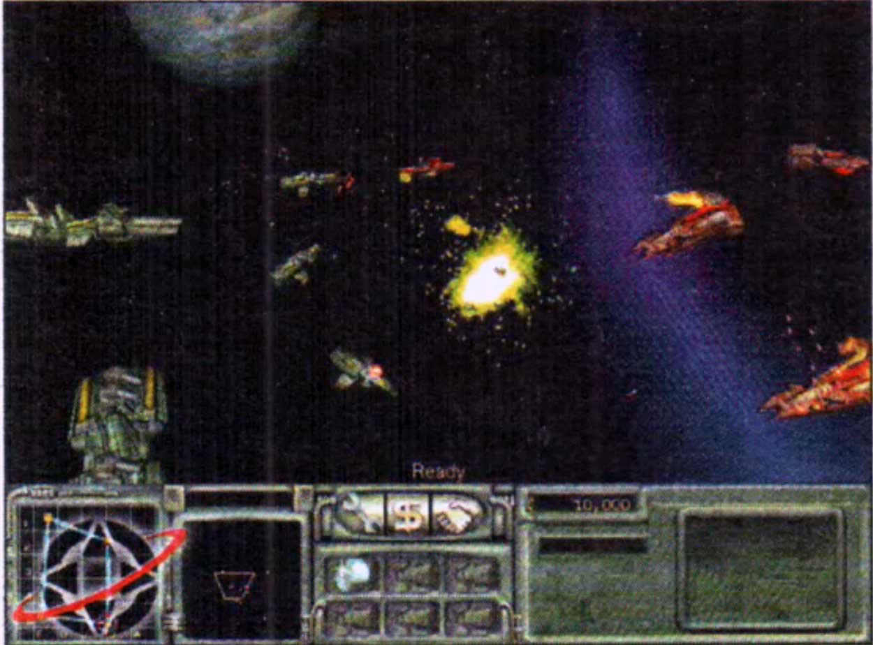 Conquest: Frontier Wars 1999 год сражения замлян с прищельцами в космосе