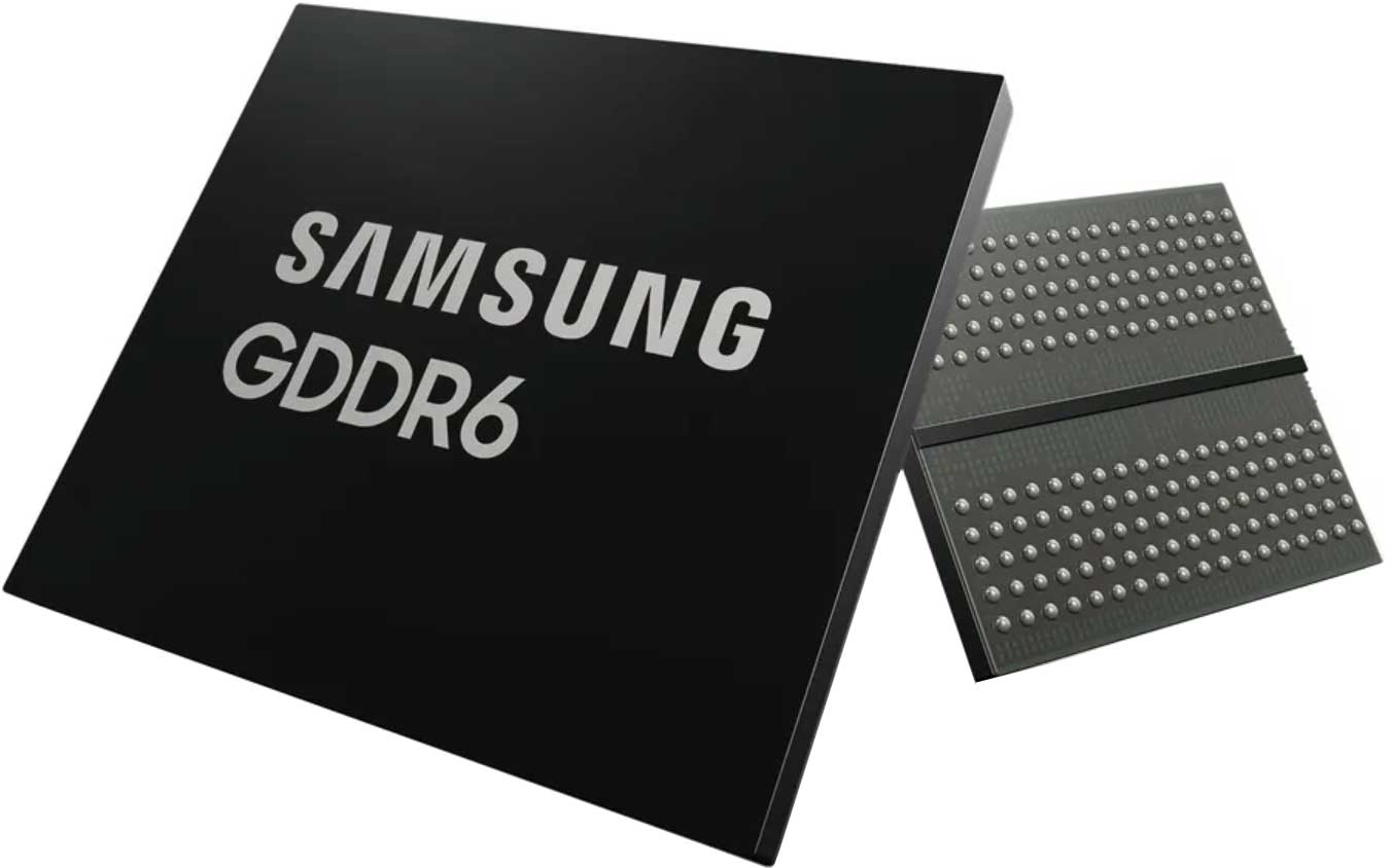 Samsung GDDR6 DRAM со скоростью 24 Гбит/с для видеокарт