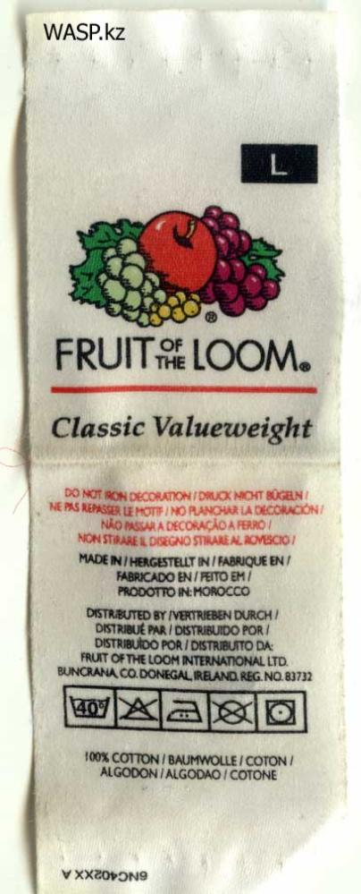  Fruit of the Loom