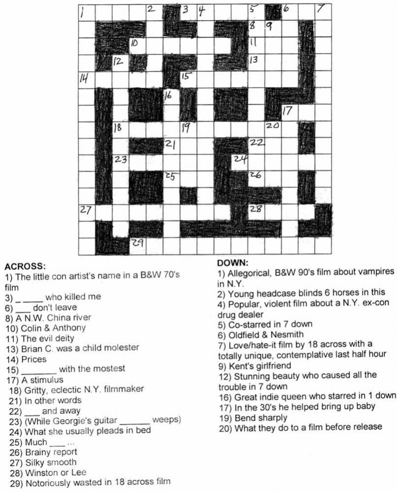 Crossword in English #2