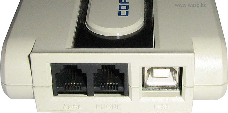 Corecess 3112 ADSL USB модем разъемы