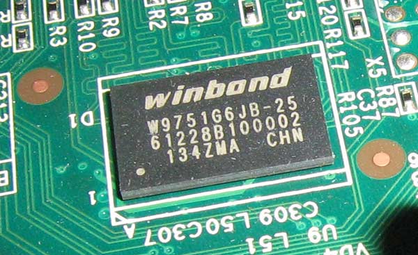 Winbond W9751G6JB-25 чип памяти 512 Мб