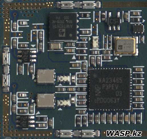 NXP XA23465 и AWT6261R микросхемы в модеме